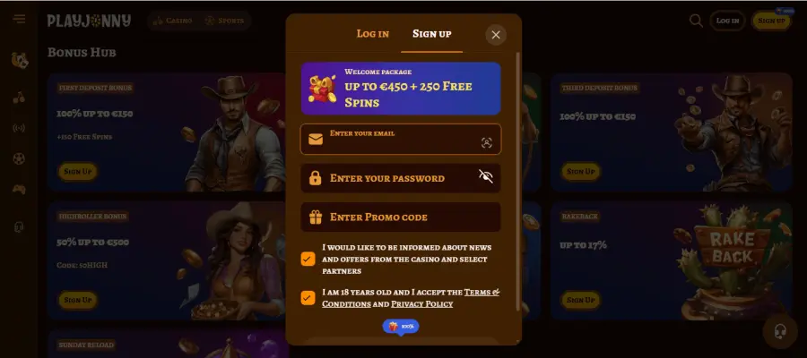 Play jonny login